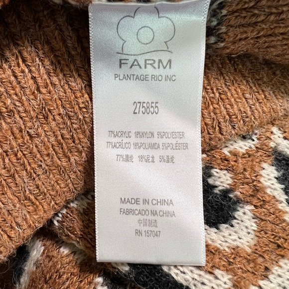 Farmrio leopard sweater - used - like new - Picture 6 of 6